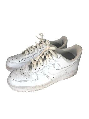 Nike Men’s Air Force One White Sneakers Size 8
